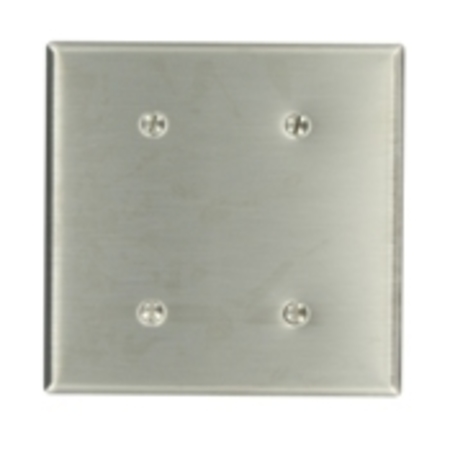 LEVITON Blank 2 Gang Wallplate 84034-40